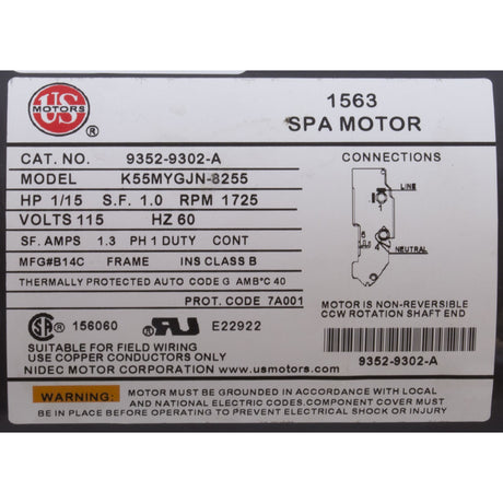 Pump, Circ, Gecko Aqua Flo CMCP, 1/15hp, 115v, 1 - 1/2", OEM : 02593000 - 2010 - Aquaflo/Gecko -  - All Pool Parts