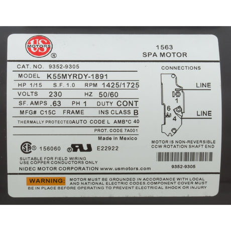 Pump, Circ, Gecko Aqua Flo CMCP, 1/15hp, 230v, 1 - 1/2", OEM : 02593001 - 2010 - Aquaflo/Gecko -  - All Pool Parts
