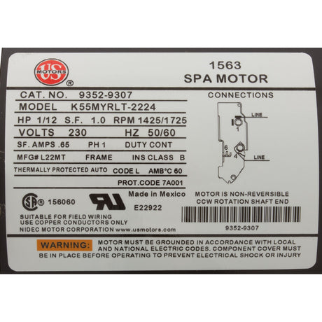 Pump, Circ, Gecko Aqua Flo CMHP, 1/15hp, 230v, 1 - 1/2", OEM, CE : 02093001 - 2010CE - Aquaflo/Gecko -  - All Pool Parts