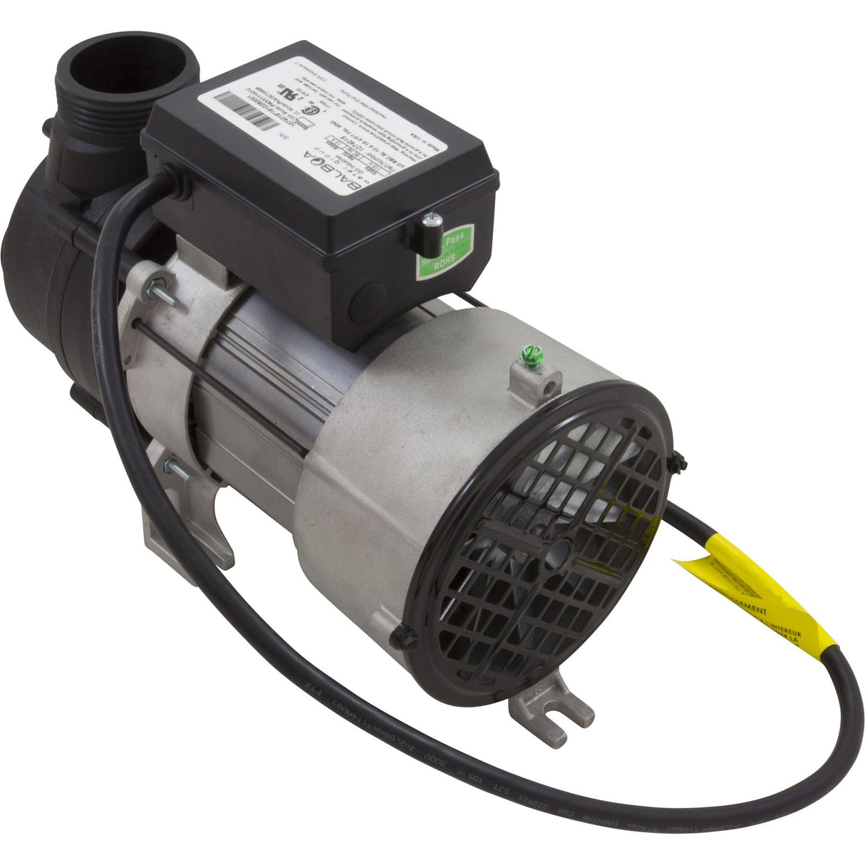 Pump, Bath, BWG Power WOW, 1.5hp, 115v, 1 - Spd, 13A, Nema Cord : 1074019 - Balboa Water Group -  - All Pool Parts