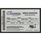 Pump, Bath, Waterway Genesis, 9.0A, 115v, 1 - 1/2", OEM, AS, Refurb : 321JF10 - 0150 - Waterway Plastics -  - All Pool Parts