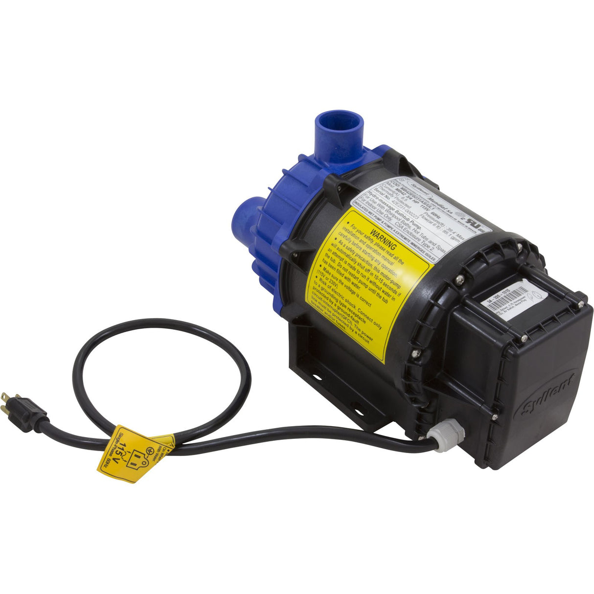 Pump, Syllent, 0.75 Horsepower, 115v, Nema Plug : MB42E0231AS/UL1 - Mundial -  - All Pool Parts