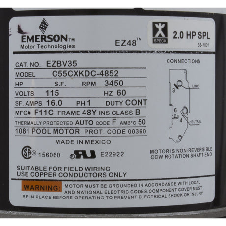 Pump, Bath, Speck E45, 1.5hp, 115v, 1 - 1/2", 3ft Cord, AS, OEM : JT182 - 1150T - 0ST - Speck Pumps -  - All Pool Parts