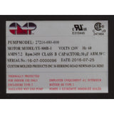 Pump, Bath, CMP Ninja, 115v, 1 - 1/2"mbt, 7.2A, OEM, AS : 27210 - 080 - 000 - Custom Molded Products -  - All Pool Parts