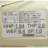 Pump, Pentair WhisperFlo VST, 2.6thp, 115v/208 - 230v, 2" : 011533 - Pentair - 788379888817 - All Pool Parts