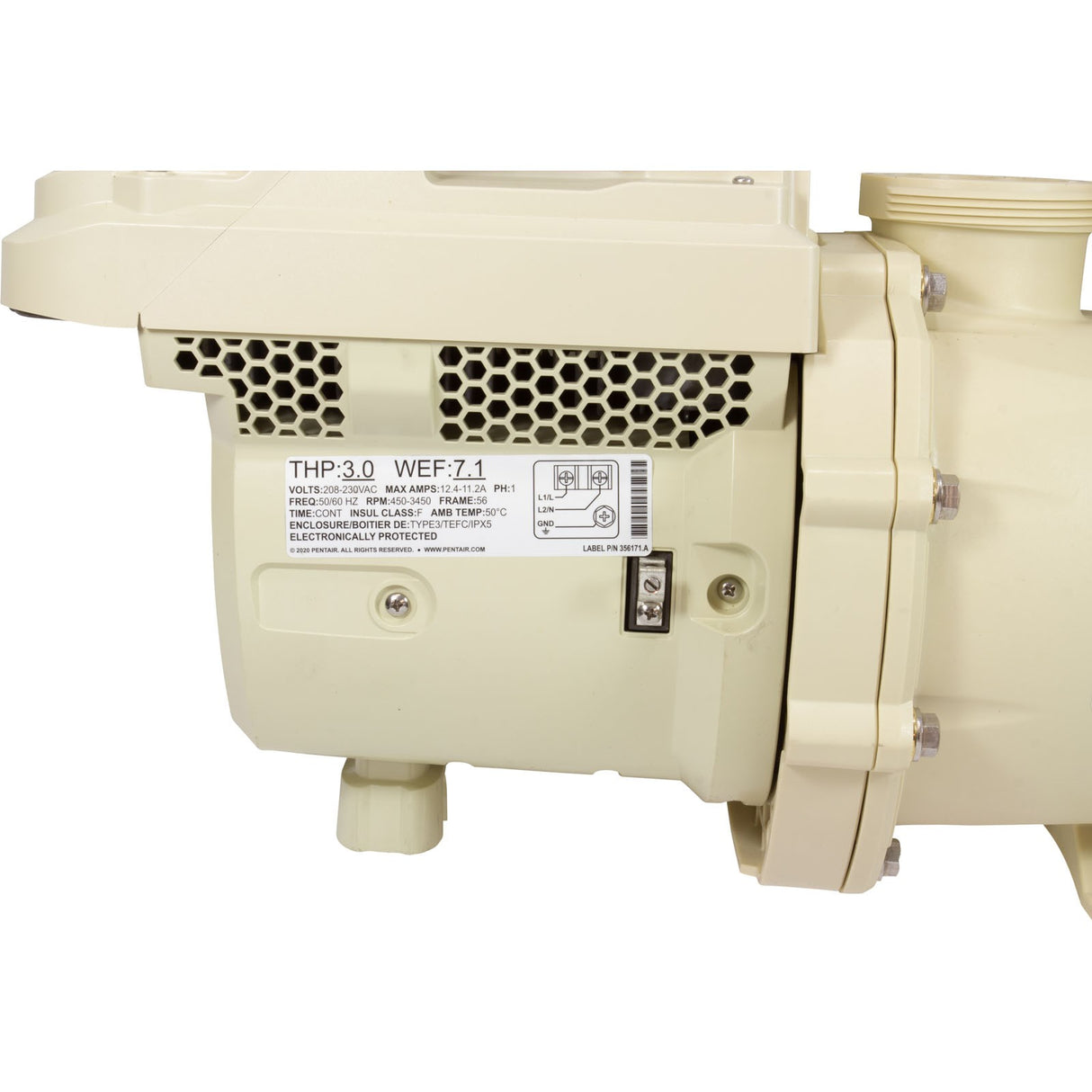 Pump, Pentair IntelliFlo3 VSF, 3.0hp, 208 - 230v, Var - Spd : 011075 - Pentair -  - All Pool Parts