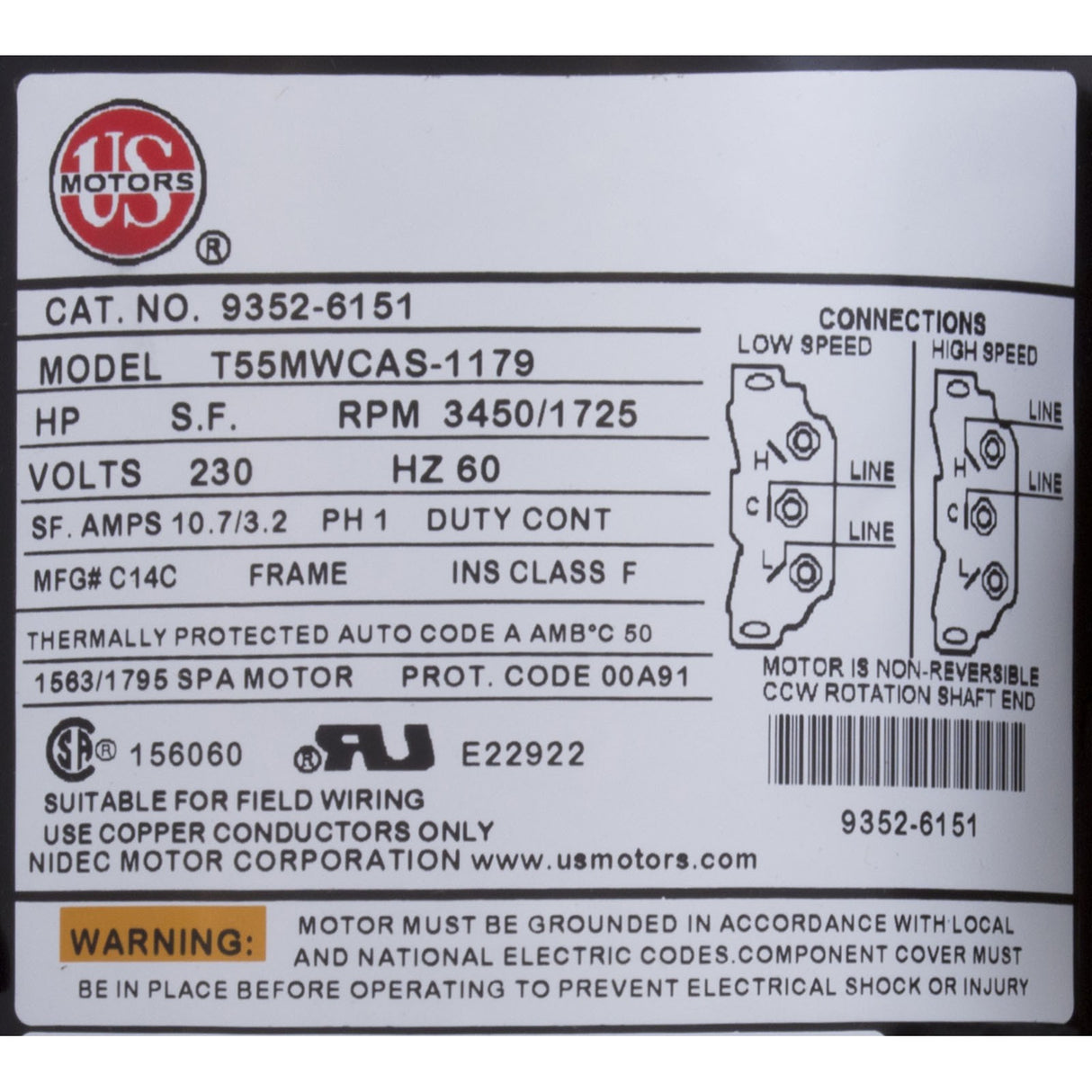 Pump, Aqua Flo XP2, 2.5hp, 230v, 2 - Spd, 48fr, 2", OEM : 06125000 - 1040 - Aquaflo/Gecko -  - All Pool Parts
