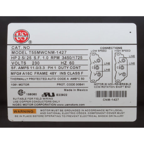 Pump, BWG, 2 - Spd, 2.5hp, 230v, 60Hz, OEM : 6500 - 343 - Balboa Water Group -  - All Pool Parts