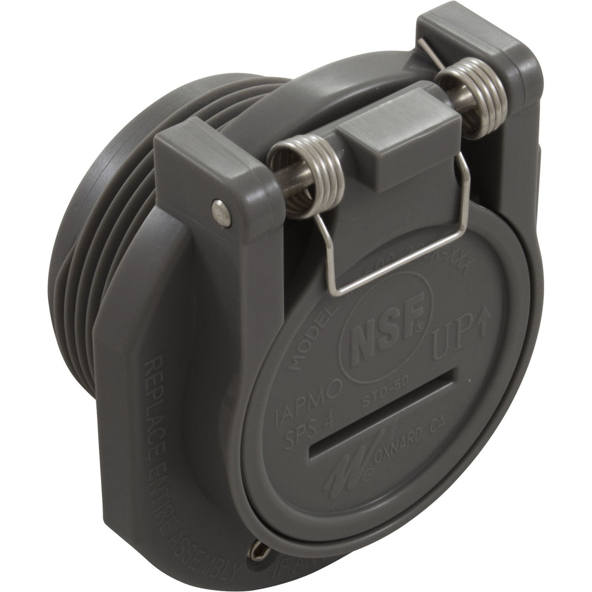 Vac Lock 1 1/2"Mpt - Dark Gray : 600 - 2209 - DKG - Waterway Plastics -  - All Pool Parts