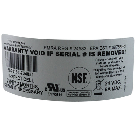 Salt Chlorine Generator, Hayward AquaRite, 25K, w/ TCell : W3AQR9 - Hayward - 610377388252 - All Pool Parts