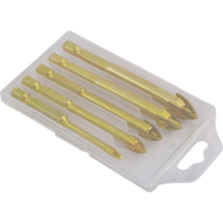 Glass Drill Bit Set, NEMO, 4, 6, 8, 10, 12mm bits : RK05009 - Nemo Power Tools -  - All Pool Parts