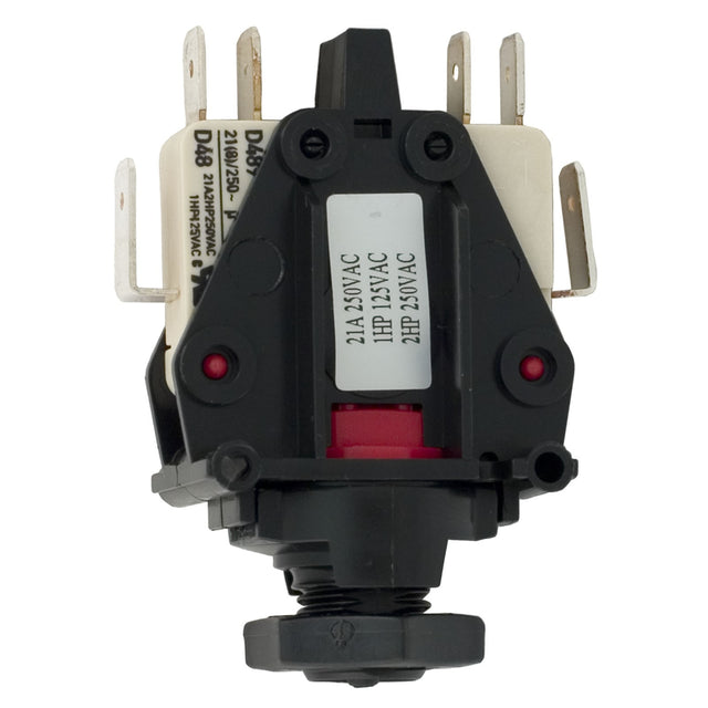 Air Switch, Herga, DPDT, 20A, thd, latch : 6872 - AEO - U126 - Herga Electric -  - All Pool Parts