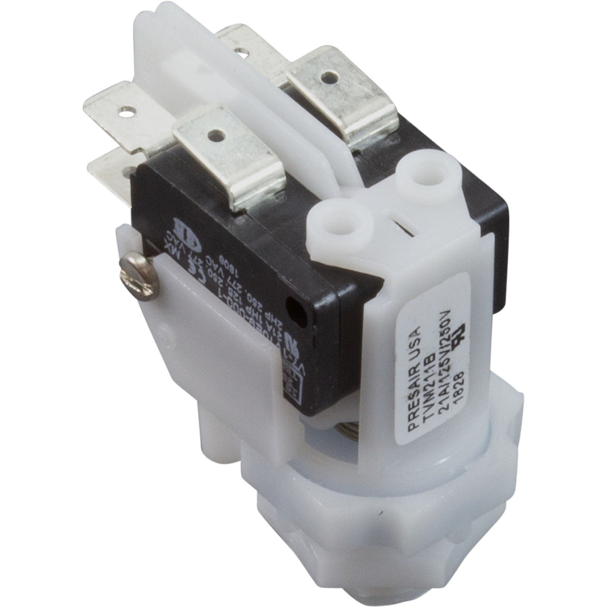 Air Switch, PresAir, DPDT, 9/16" Center Spout, 21A, Momentary : TVM211B - Senasys -  - All Pool Parts