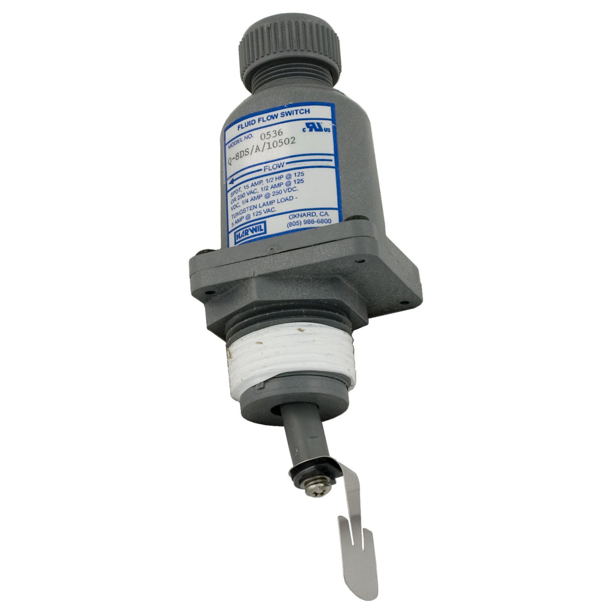 Flow Switch, Harwil Q8DS, 1"mpt, 25A, w/Drag Strip : Q8DS/A/10502 - Harwil -  - All Pool Parts