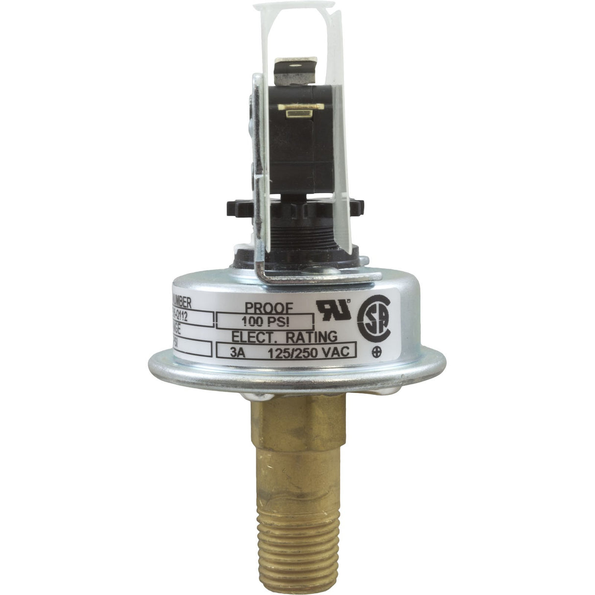 Pressure Switch, 3A, Pentair Max - E - Therm/MasterTemp, ASME : 473716Z - StaRite/Pentair - 788379777630 - All Pool Parts