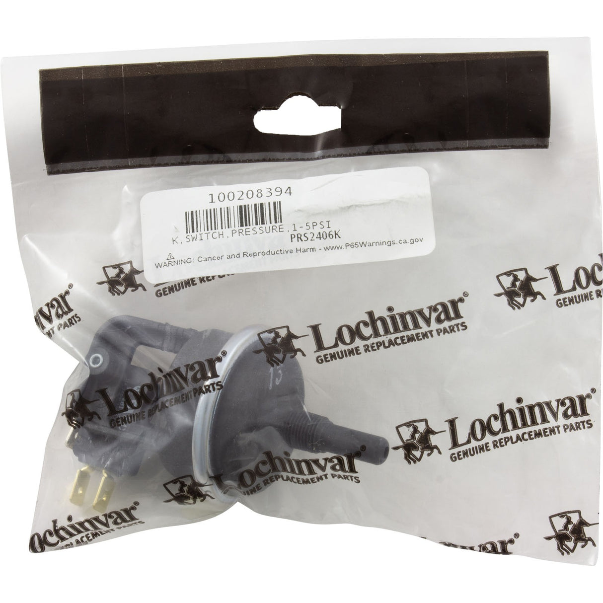 Water Pressure Switch, Lochinvar Energyrite, 1 - 5 psi : 100208394 - Lochinvar -  - All Pool Parts