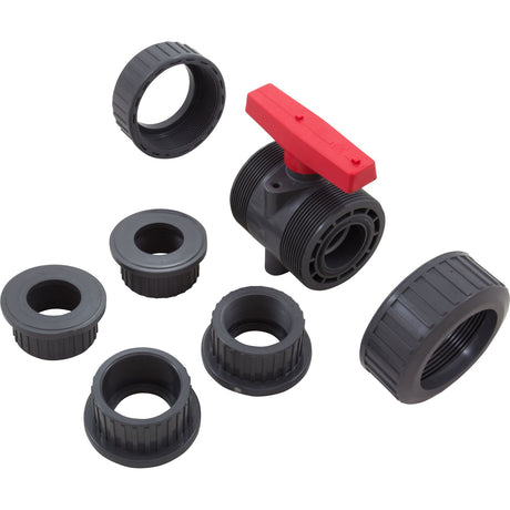 True Union Ball Vlv Gray 2" Pvc Epdm Soc/Thd : TBB1020CPEG - Hayward - 610377091619 - All Pool Parts