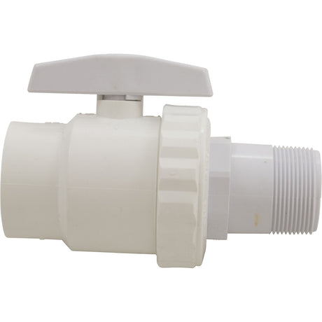 Ball Valve, Hayward Trim Line 2 - Way, 1.5" MPT x 1.5" Slip : SP0723S - Hayward - 610377045001 - All Pool Parts