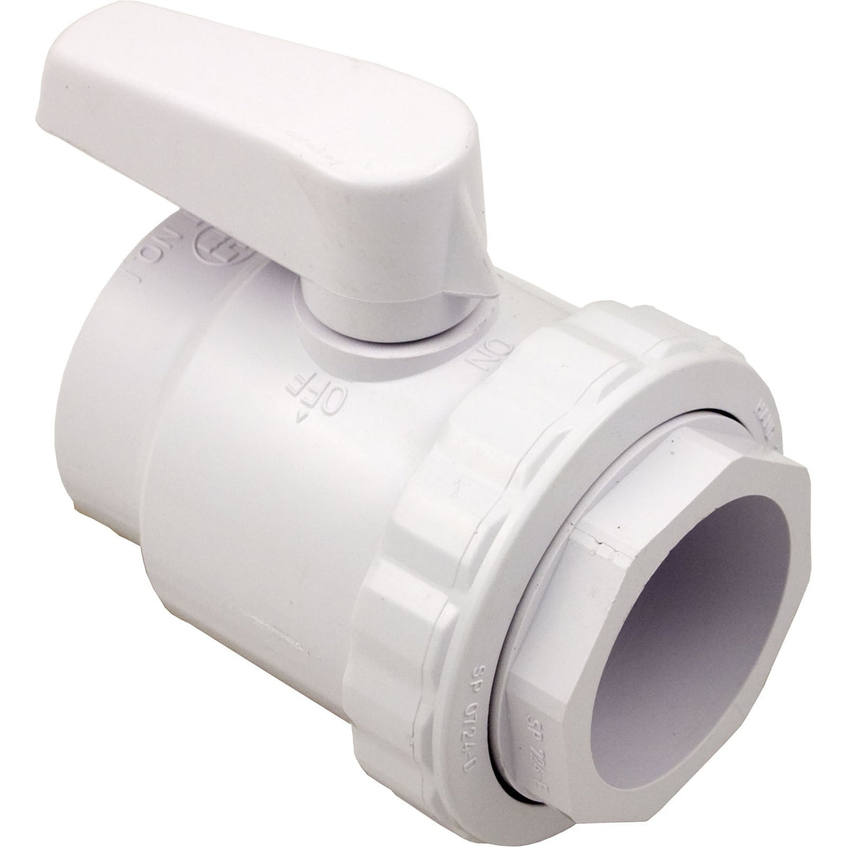 Ball Valve, Hayward, Trimline, 2" Slip, 2 Port : SP0724S - Hayward - 610377045056 - All Pool Parts