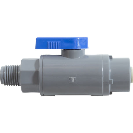 Ball Valve, Rola - Chem, Quick Connect, 1/4" Tubing x 1/4"mpt : 550054 - Rola - Chem/Paradise Industries - 757706002257 - All Pool Parts