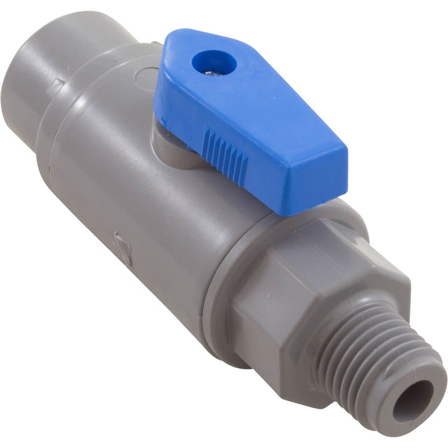 Ball Valve, Rola - Chem, Quick Connect, 3/8" Tubing x 1/4"mpt : 7125190 - Rola - Chem/Paradise Industries - 757706003049 - All Pool Parts
