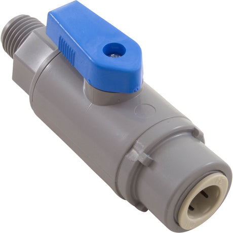 Ball Valve, Rola - Chem, Quick Connect, 3/8" Tubing x 1/4"mpt : 7125190 - Rola - Chem/Paradise Industries - 757706003049 - All Pool Parts