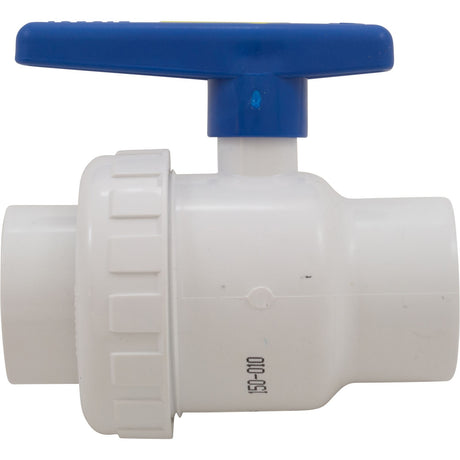 Ball Valve, Praher, 1 - 1/2" Slip : 150 - 010 - Praher - 885531000329 - All Pool Parts