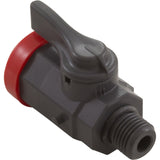 Ball Valve, Praher, 1/4"mpt x 1/4"fpt, Without Fittings : LC - PV - Praher - 88553100056 - All Pool Parts