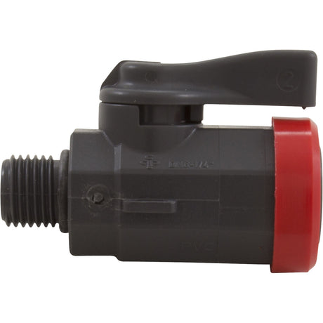 Ball Valve, Praher, 1/4"mpt x 1/4"fpt, Without Fittings : LC - PV - Praher - 88553100056 - All Pool Parts