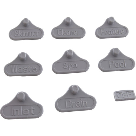 Port Marker Kit, CMP Hydroseal Diverter Valve : 25913 - 204 - 900 - Custom Molded Products - 849640020111 - All Pool Parts