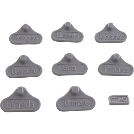 Port Marker Kit, CMP Hydroseal Diverter Valve : 25913 - 204 - 900 - Custom Molded Products - 849640020111 - All Pool Parts