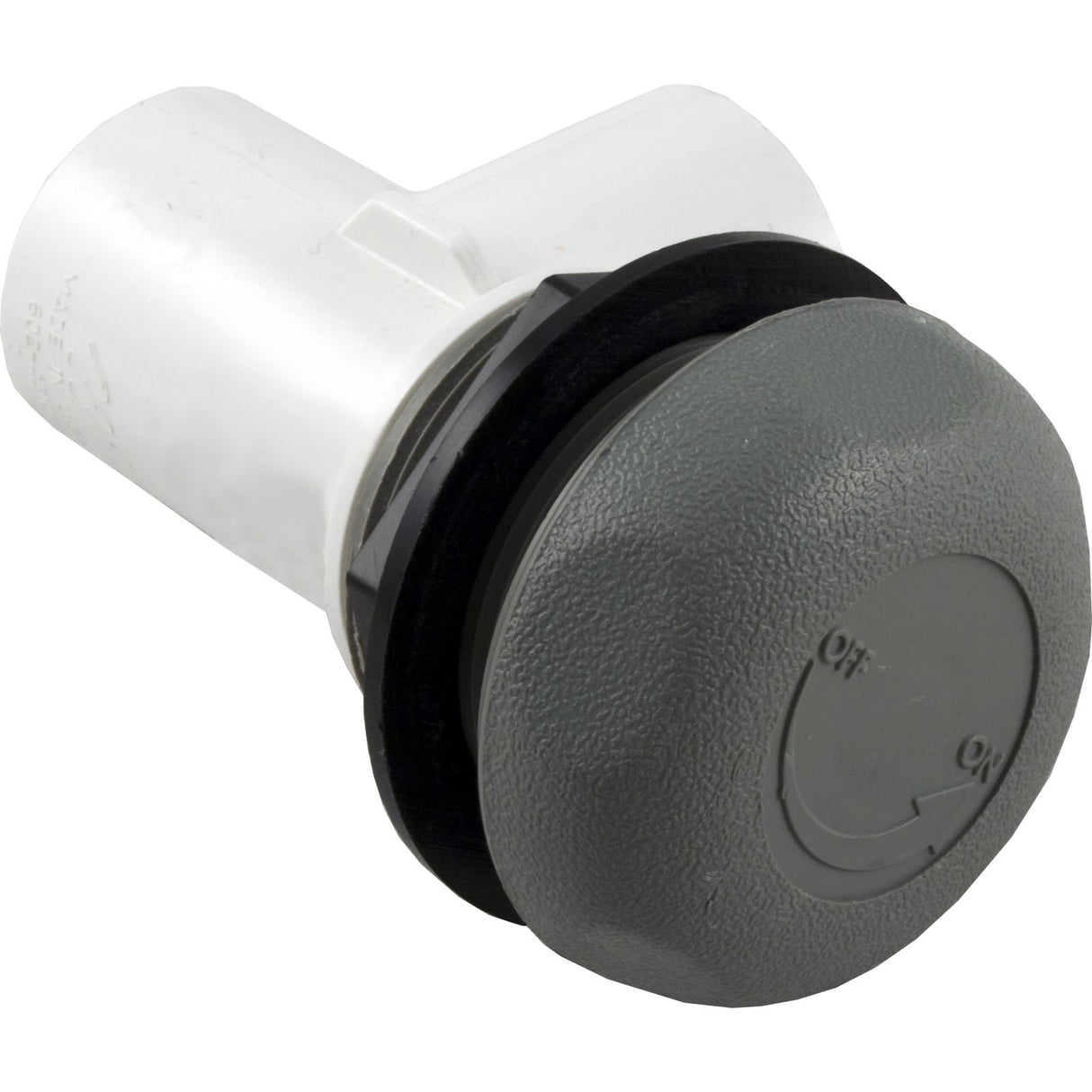 On/Off Valve, Waterway, 1" Slip x 1" Slip, Single Port, Gray : 600-4367