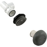 On/Off Valve, Waterway, 1" Slip x 1" Slip, Single Port, Gray : 600-4367