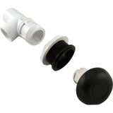 On/Off Valve, Waterway, 1"s x 1"s, Single Port, Black : 600 - 4361 - Waterway Plastics - 806105102539 - All Pool Parts
