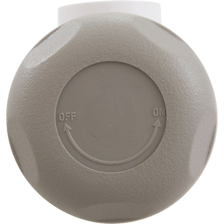 On/Off Valve, CMP Mushroom, 2 - 1/16"hs, Scalloped, 1"s, Gray : 25036 - 219 - 000 - Custom Molded Products -  - All Pool Parts