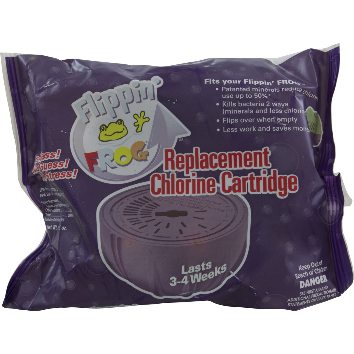 Repl Chlorine Cartridge, King Tech Flippin' Frog : 01-03-8356