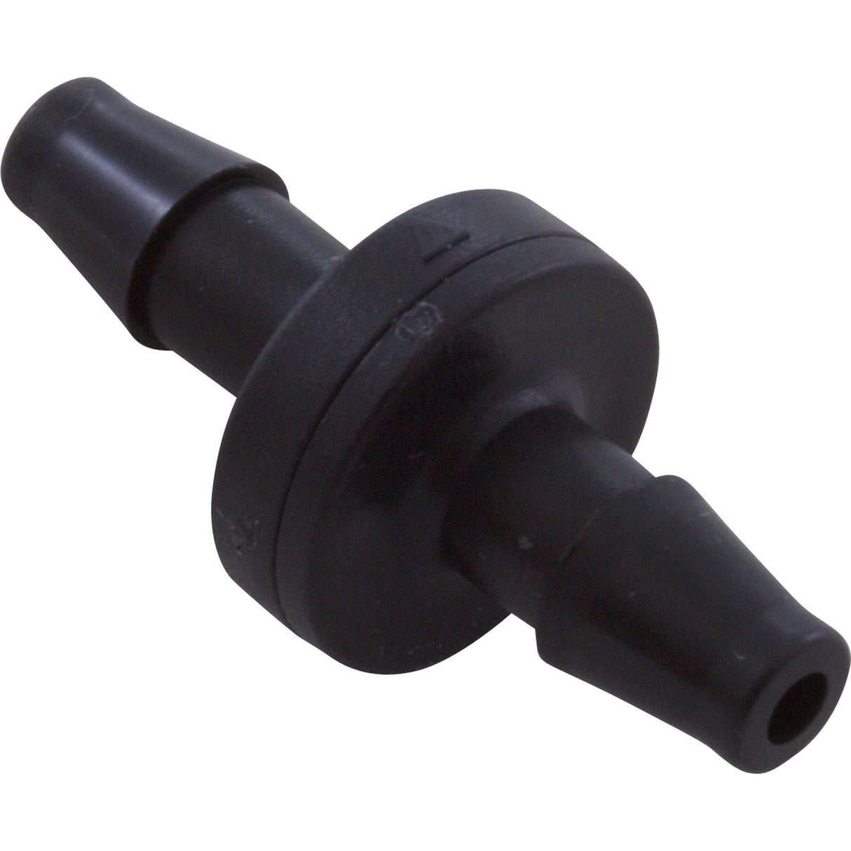 Check Valve, Ozone, AquaSunOzone, 1/4" Barb Kynar, Black : 691