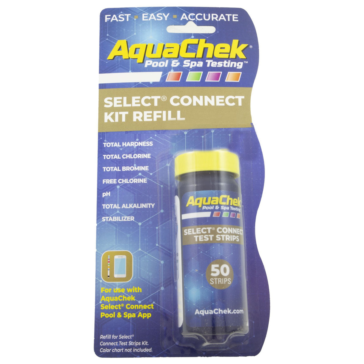 Test Strips, AquaChek Select Connect, Refill, 50ct. : 541640APP