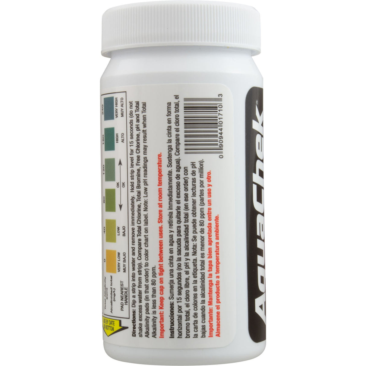 Test Strips, AquaChek Pro, 5-in-1, TC, TB, FC, pH, TA, 100 ct : 511710