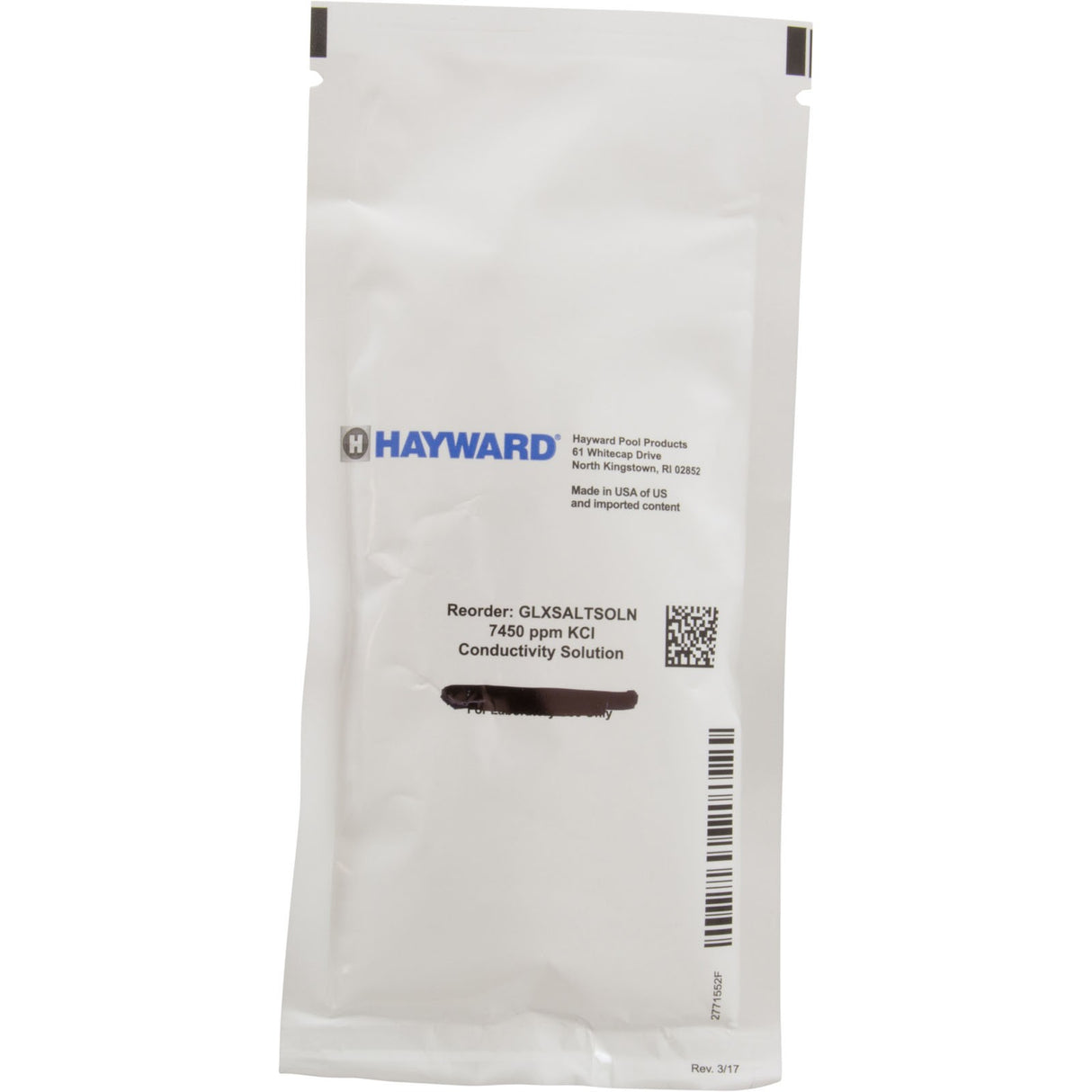 Calibration Solution, Hayward Digital Salt Meter, 7450ppm : GLXSALTSOLN2PK