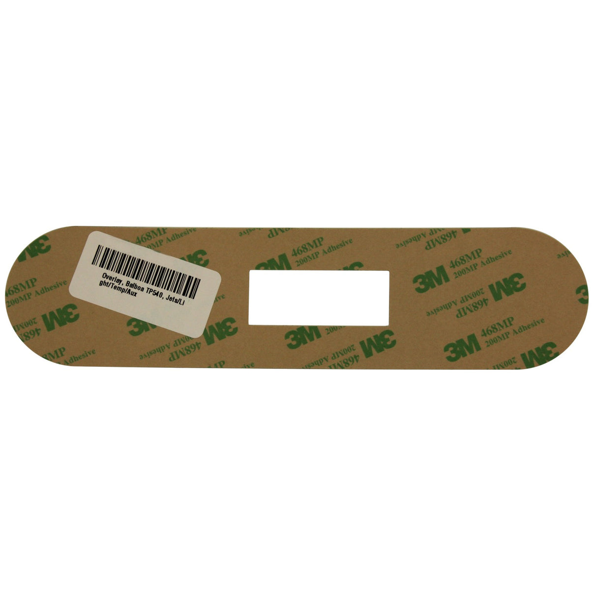 Overlay, Balboa TP540, Jets/Light/Temp/Aux : 17351