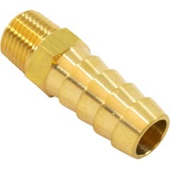 Barb Adapter, 3/8" Barb x 1/8" Male Pipe Thread, Brass :
