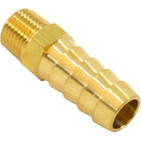 Barb Adapter, 3/8" Barb x 1/8" Male Pipe Thread, Brass :