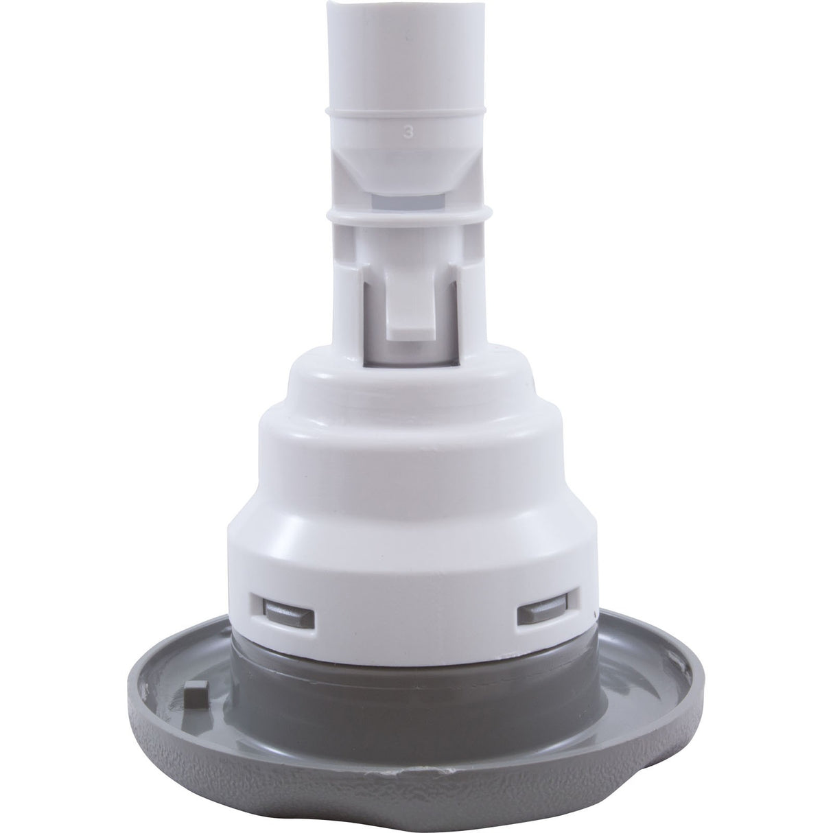 Jet Intl, WW Poly Storm, 3-3/8"fd, Dir, Textured Scal, Gry : 212-8057