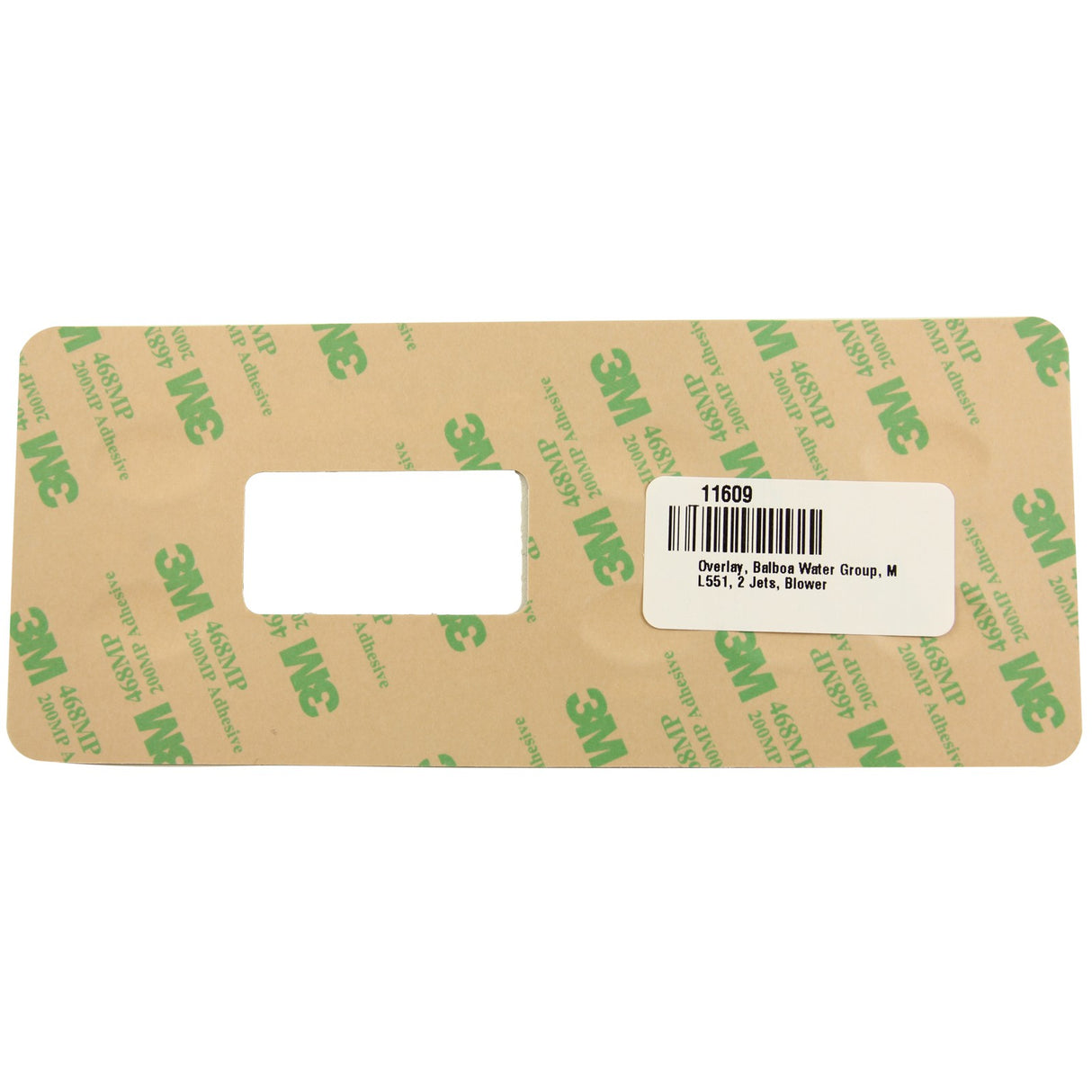 Overlay, Balboa Water Group, ML551, 2 Jets, Blower : 11609