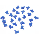 Disconnect, 90deg Female, 25 Pack, 16-14AWG, .250 Tab, Blue :