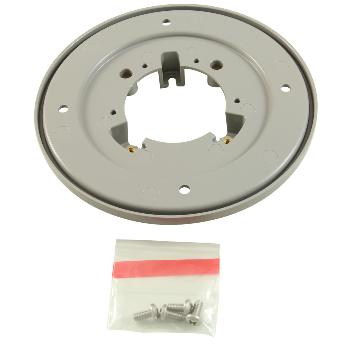4" HP Bulkhead to 6" HP Cover Adapter Plate Kit, Round, Lt Gry : 4HPAPK103