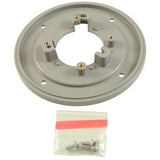 4" HP Bulkhead to 6" HP Cover Adapter Plate Kit, Round, Lt Gry : 4HPAPK103