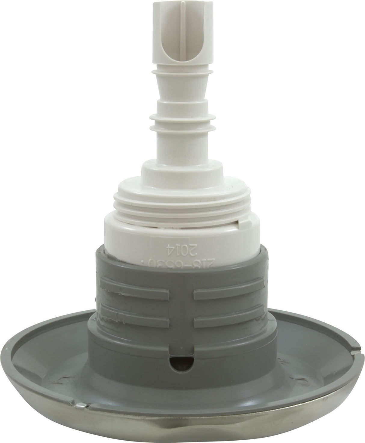 Jet Intl, WW Poly Storm, 4"fd, Twin Roto, Smth Scall, SS/Gry, Thd : 229-5537S