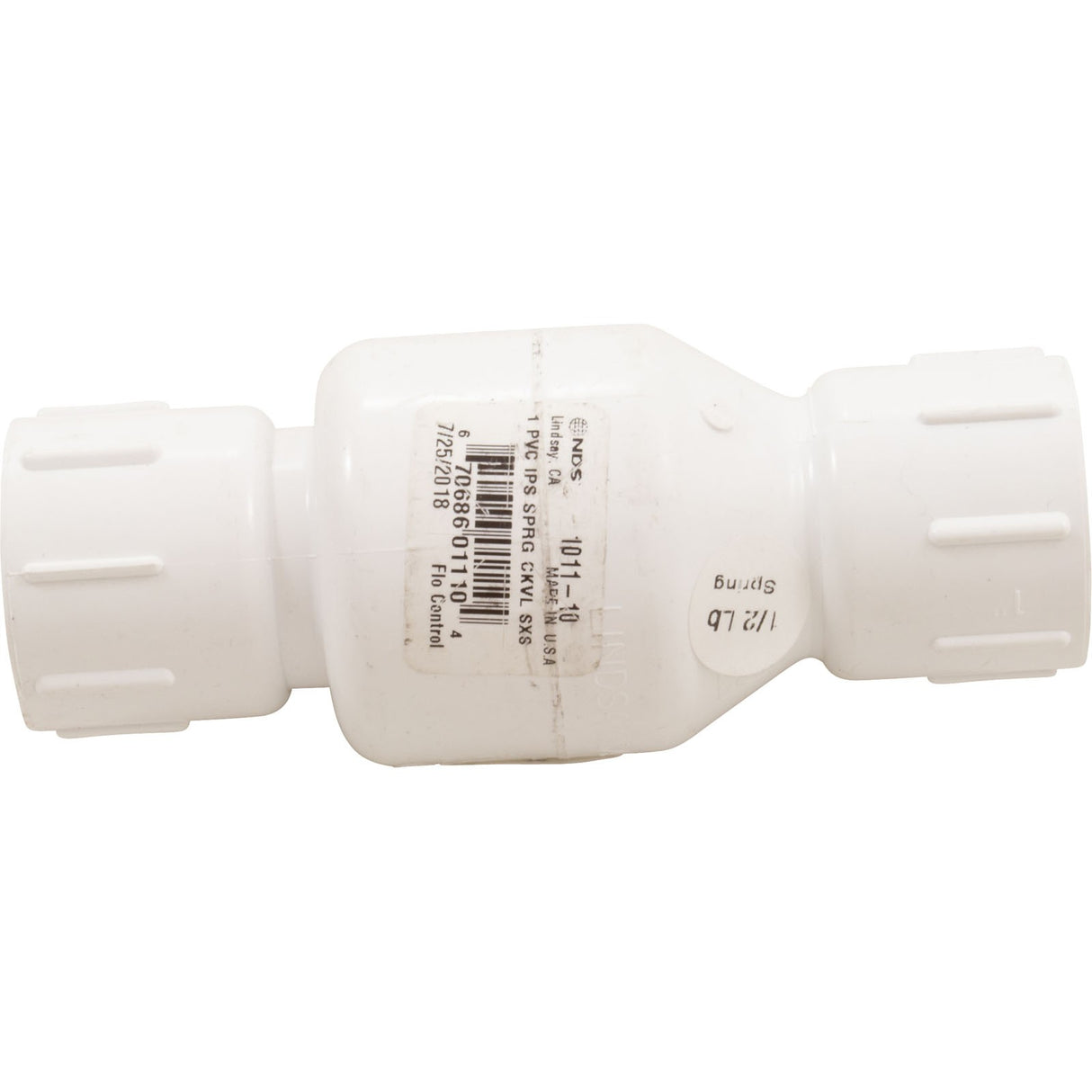Check Valve, Flo Control 1011, 1"s, 1/2lb, Spring, Water : 1011-10